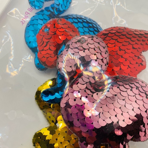 ORNAMENTS FLAMINGOS 🦩 SEQUINS!!!  4 TOTAL - Picture 13 of 14